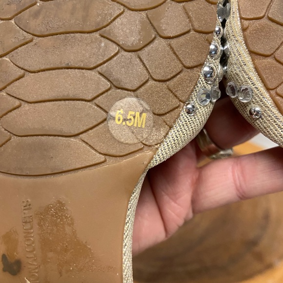 INC Concepts Blinged Jeweled CRESCENTS flats - Picture 10 of 12